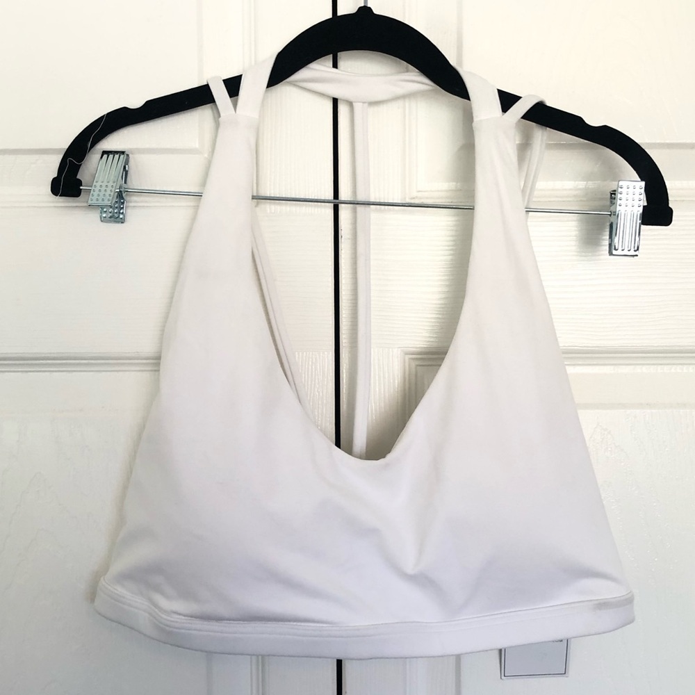 NWT White BuffBunny Collection Nubre Sports Bra Size XXXL